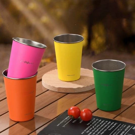 Disposable stainless steel cup