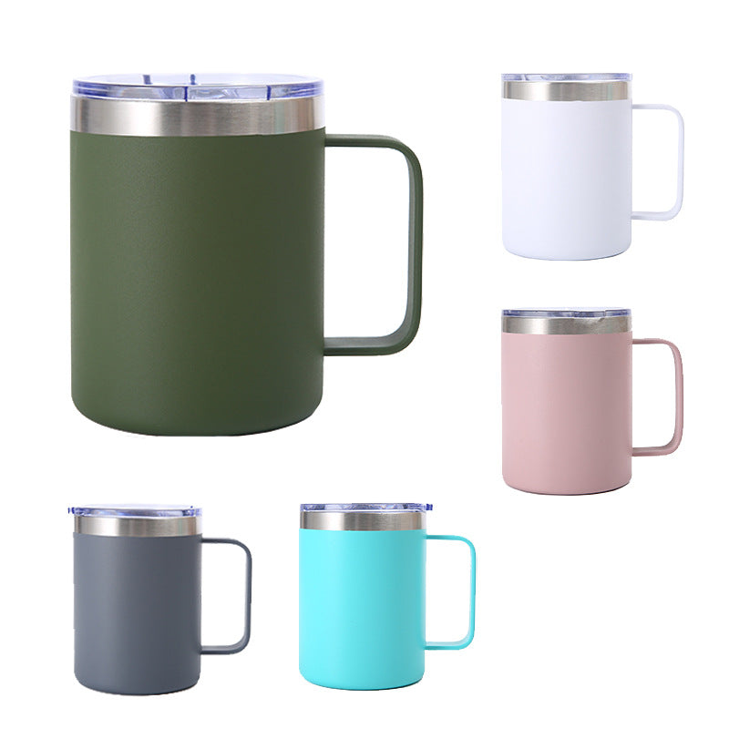 12oz/14oz/16oz Double Wall Stainless Steel Powder Coated Mugs for Laser Engraving 50 Pack China Warehouse