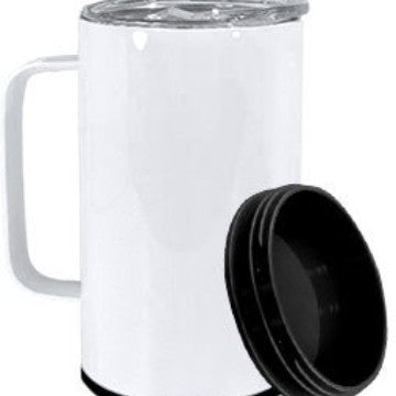 14oz Blank Sublimation Stainless Steel Mugs Tumbler with Storage Bottom 25Pack USA Warehouse