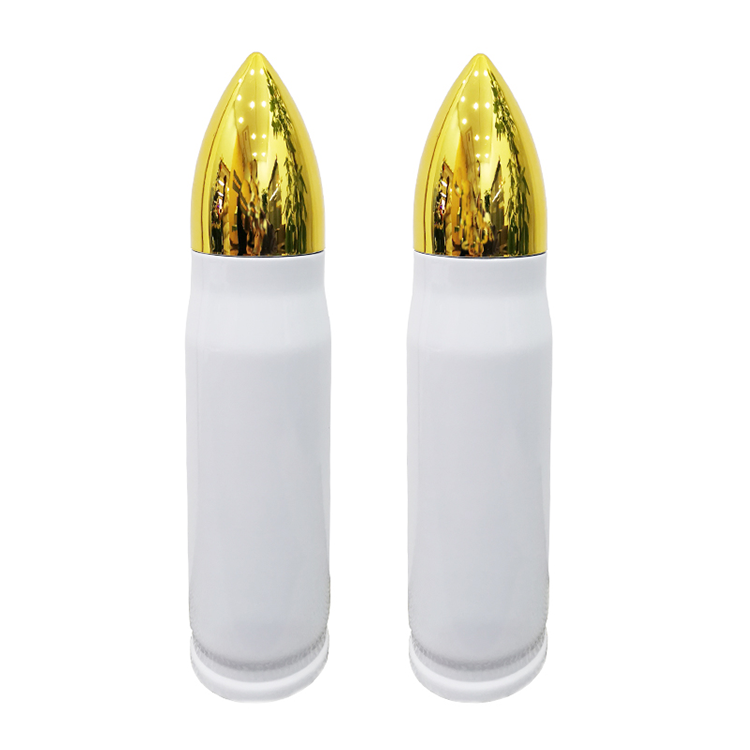 17oz 500ml Blank Sublimation Bullet Tumblers Shotgun Shell Water Bottles 25Pack China Warehouse