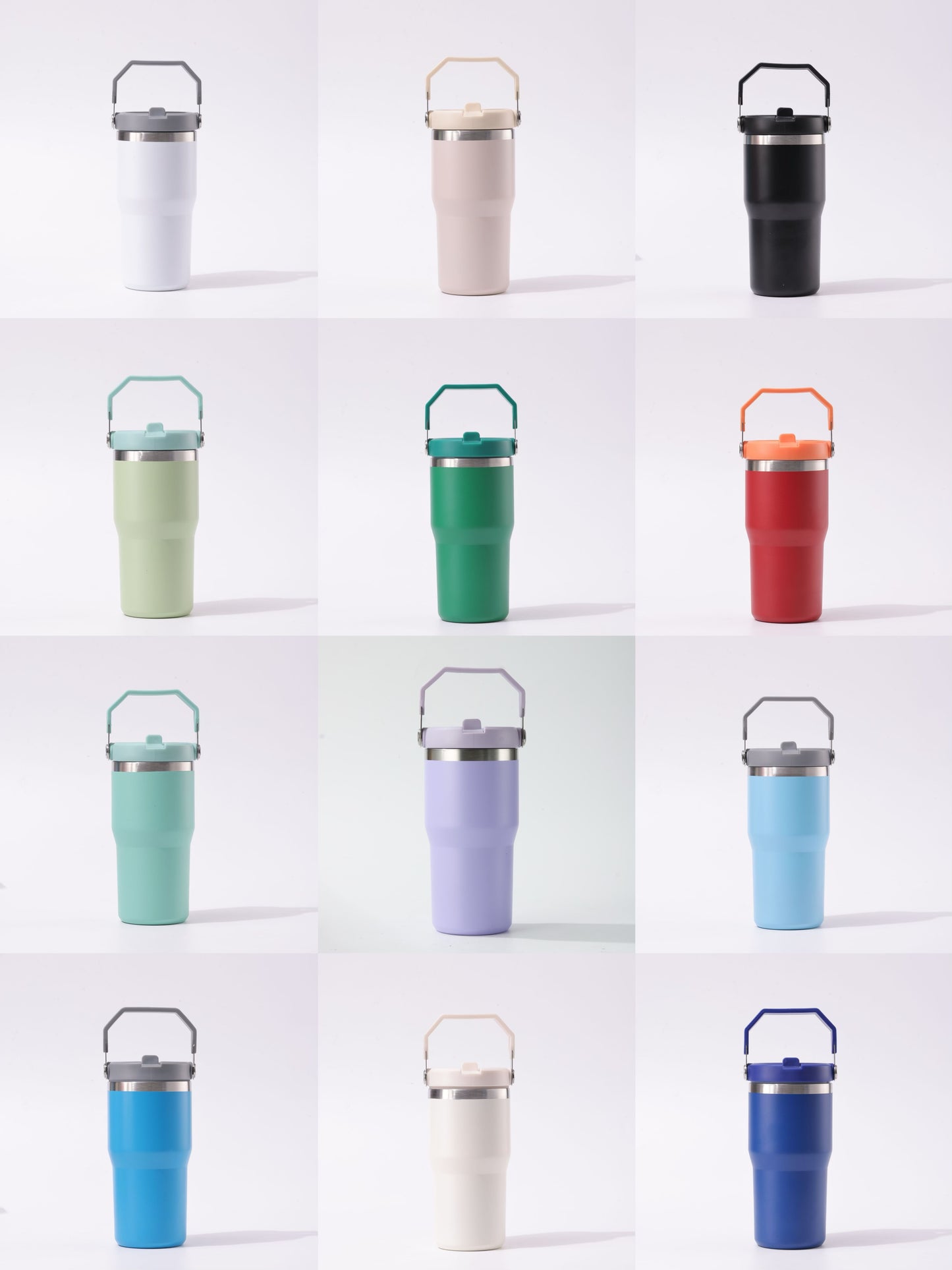 20Pack China Warehouse 20oz Kids Powder Coated Flip Straw Tumblers Double Wall Stainless Steel Water Bottles for Laser Engraving