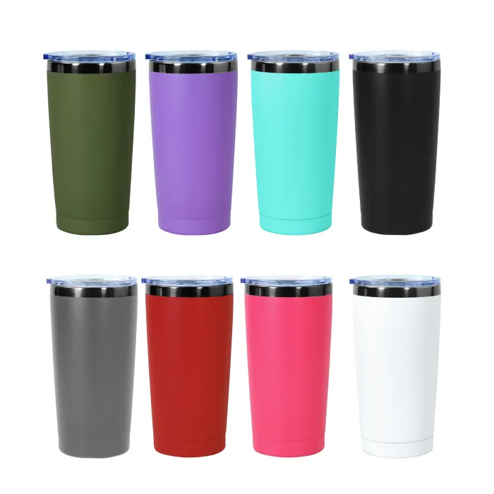 20oz Gun Gray Color Plated Car Tumblers for Laser Engraving 25 Pack USA Warehouse