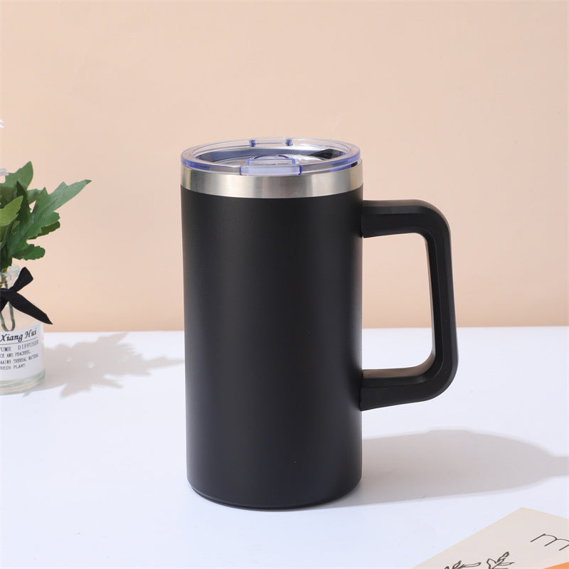 20oz Powder Coated Stainelss Steel Mugs with Handle for Laser Engraving 25 Pack China Warehouse