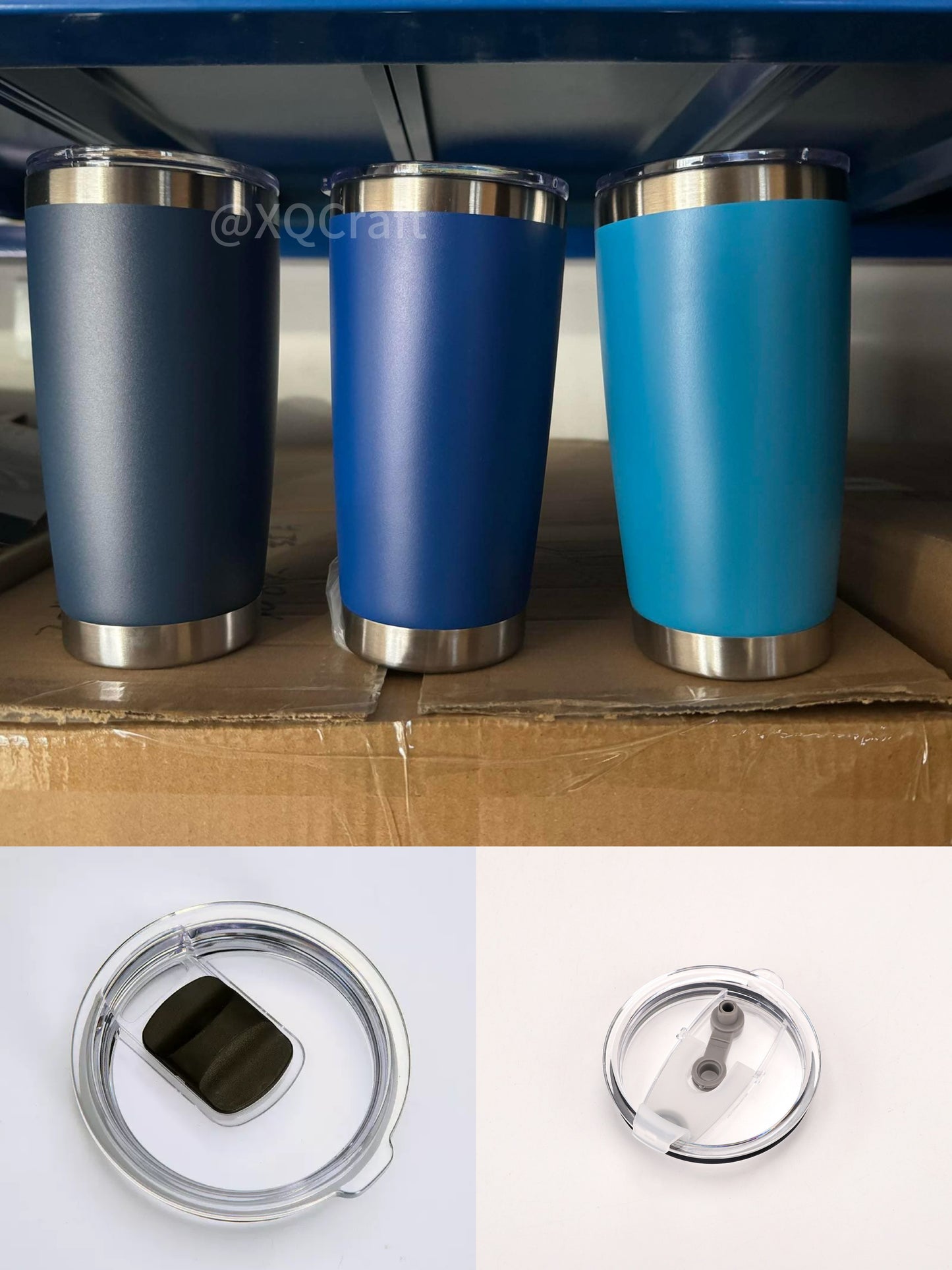 20oz Powder Coated Car Tumblers Leak Proof Sliding Lids for Laser Engraving 25Pack 50Pack China Warehouse