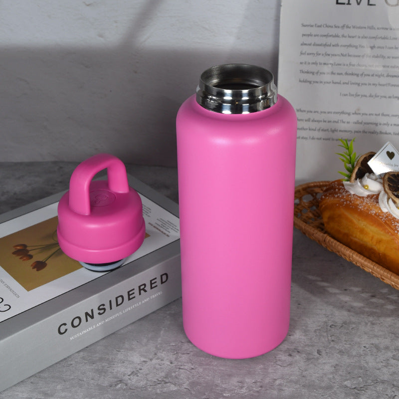 25Pack Outdoor 26oz Press To Open The Lids Powder Coated Stainless Steel Water Bottles for Laser Engraved