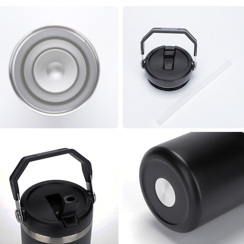 20oz 30oz Powder Cotaed Flip Straw Tumblers for Laser Engraving 20Pack China Warehouse