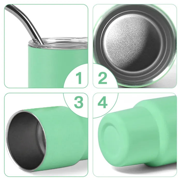 48Pack Party Mini 3oz Powder Coated Stianelss Steel Shot Tumblers for Laser Engraving USA Warehouse Ship