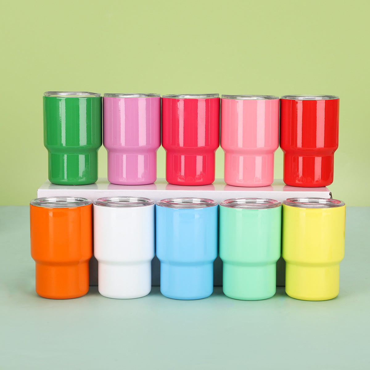 3oz Mini Shot Tumblers for Blank Sublimation Cute Stainless Steel Cups 48Pack China Warehouse