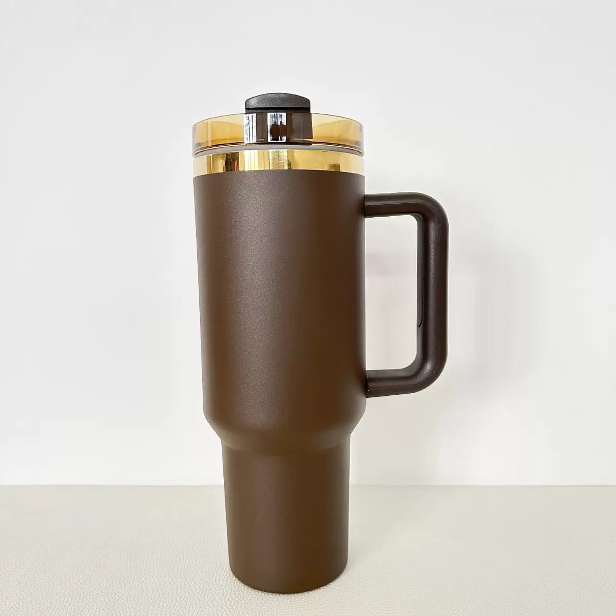 40oz Gold Underneath Chocolate Color Quencher Tumblers for Laser Engraving 20 Pack China Warehouse