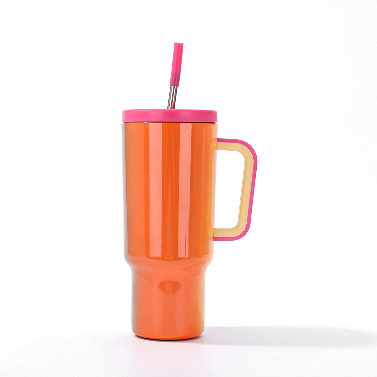 40oz Mekoy Style Ombre Shimmer Color Tumblers with Handle for Laser Engraving 20Pack China Warehouse