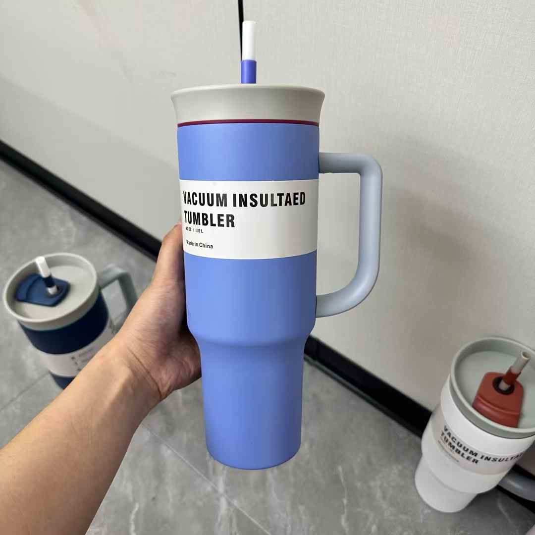 40oz Owala Style Vacuum Insulated Tumblers with Handle for Laser Engraving 20Pack China Warehouse