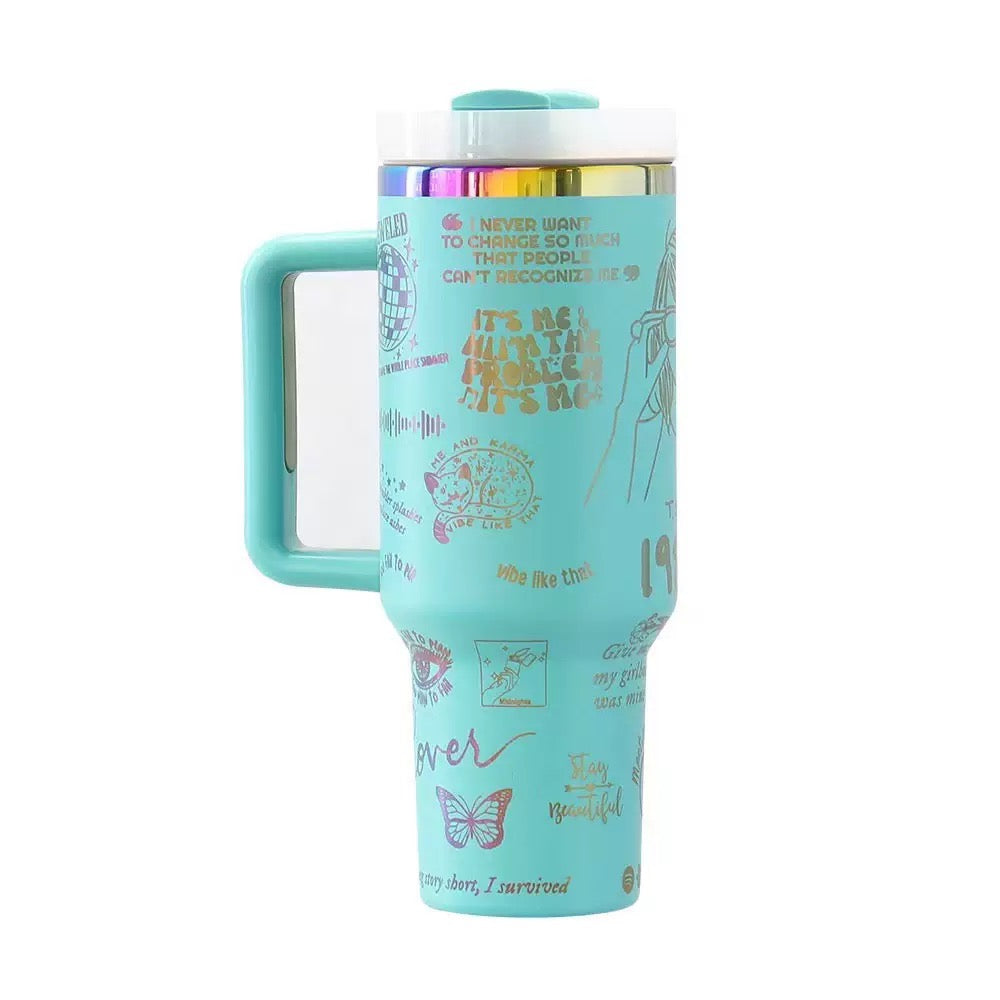 πH2.0 40oz Rainbow Plated Powder Coated Tumblers for Laser Engraving 20 Pack USA Warehouse