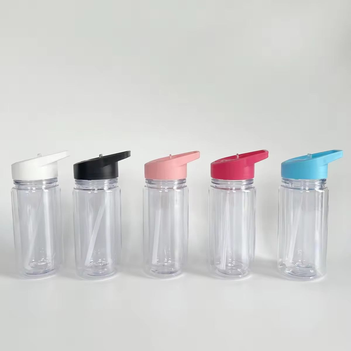 10oz Kids Double Wall Snow Globe Plastic Cups With Plug and Pre-drilled Hole 50Pack USA Warehouse
