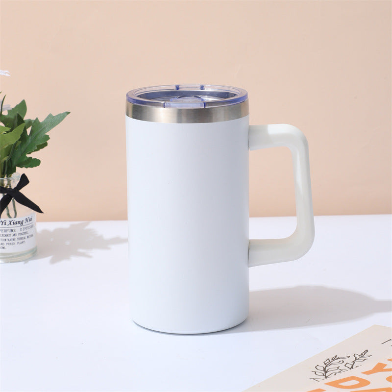 20oz Powder Coated Stainelss Steel Mugs with Handle for Laser Engraving 25 Pack China Warehouse