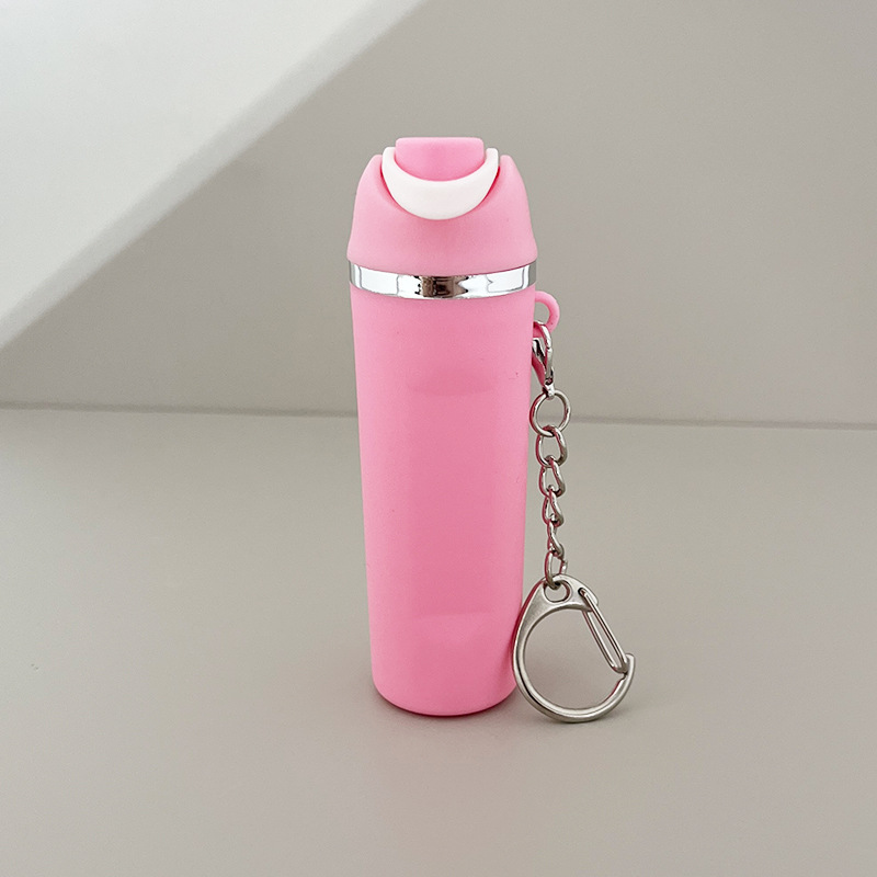Mini Stanley Tumbler Cup Shape Keychain Lip Balm Handbag Charm Key Ring 100 Pack USA Warehouse