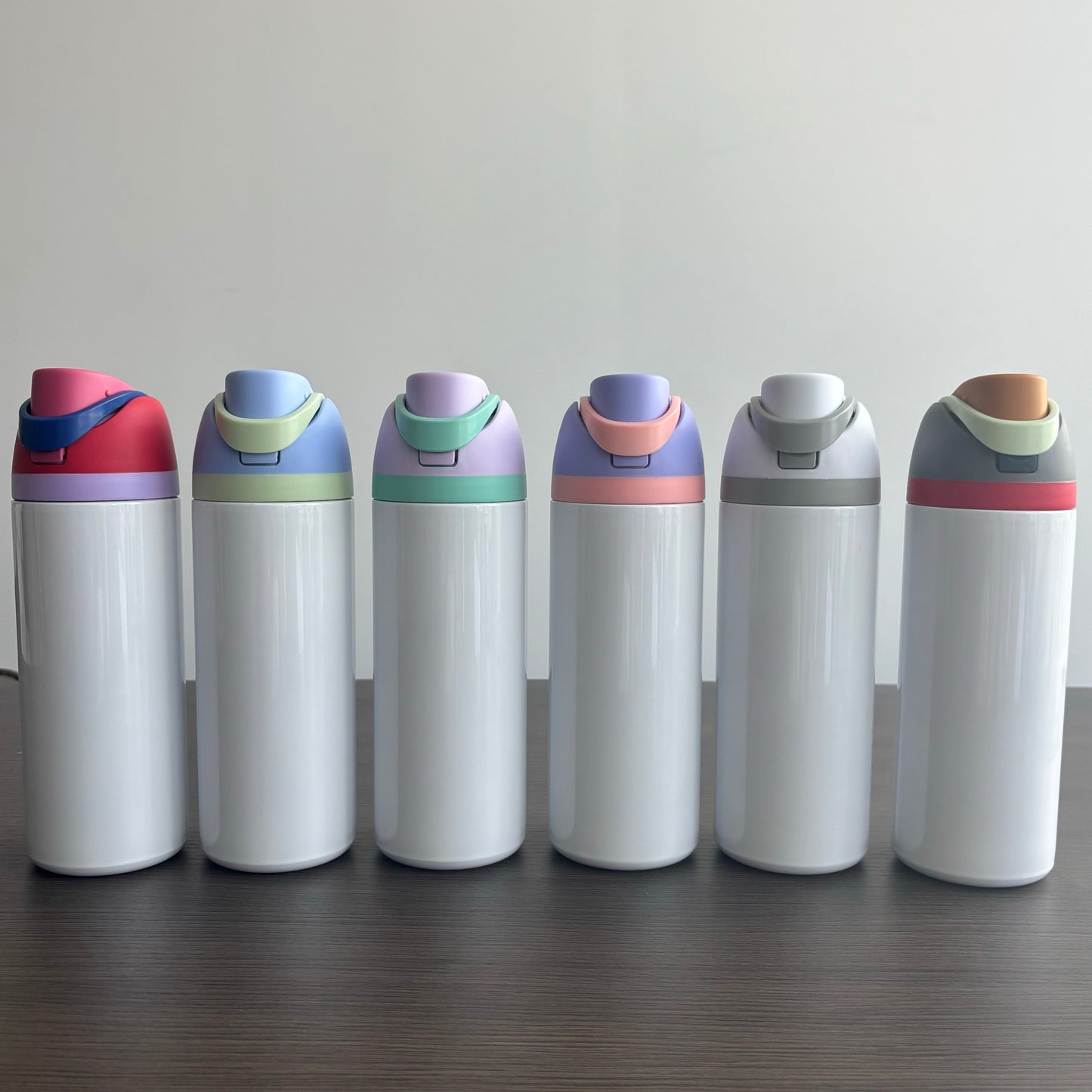 24oz White Blank Subliamtion Water Bottles with Leak Proof Lids 24 Pack China Warehouse