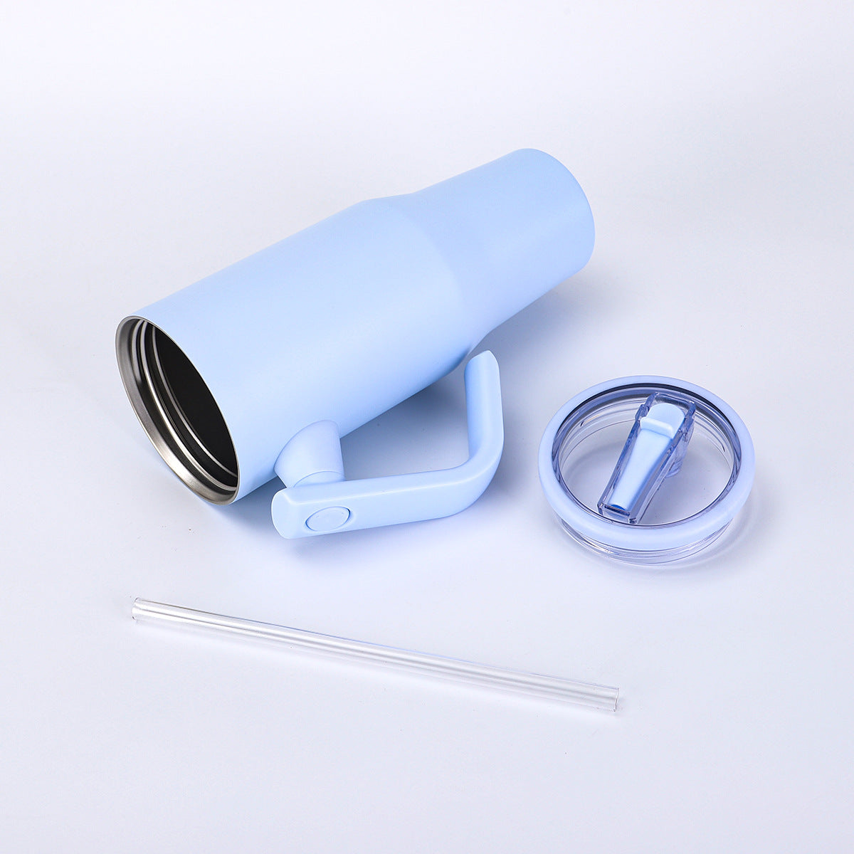 30oz 40oz Powder Coated Rotatable Handle Tumblers for Laser Engraved 20 Pack China Warehouse