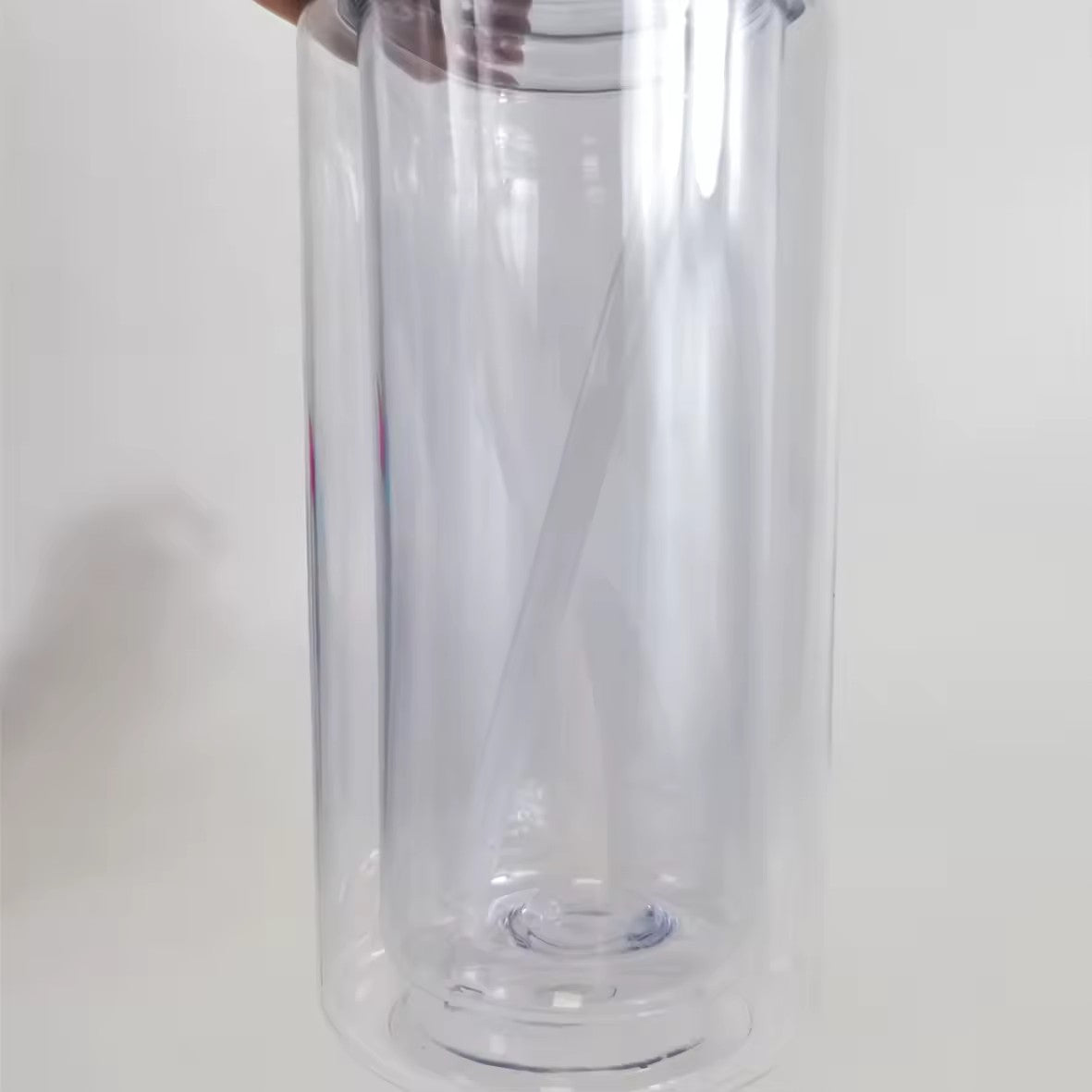 10oz Kids Double Wall Snow Globe Plastic Cups With Plug and Pre-drilled Hole 50Pack USA Warehouse
