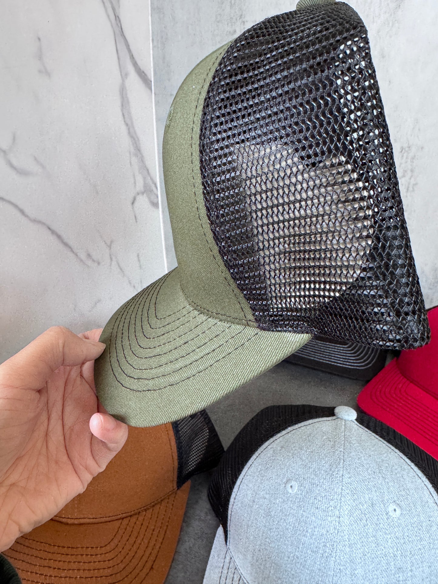 Men Richardson 112 Outdoor Contrast Color Hats Suitable for Laser Engraved Leather Patch