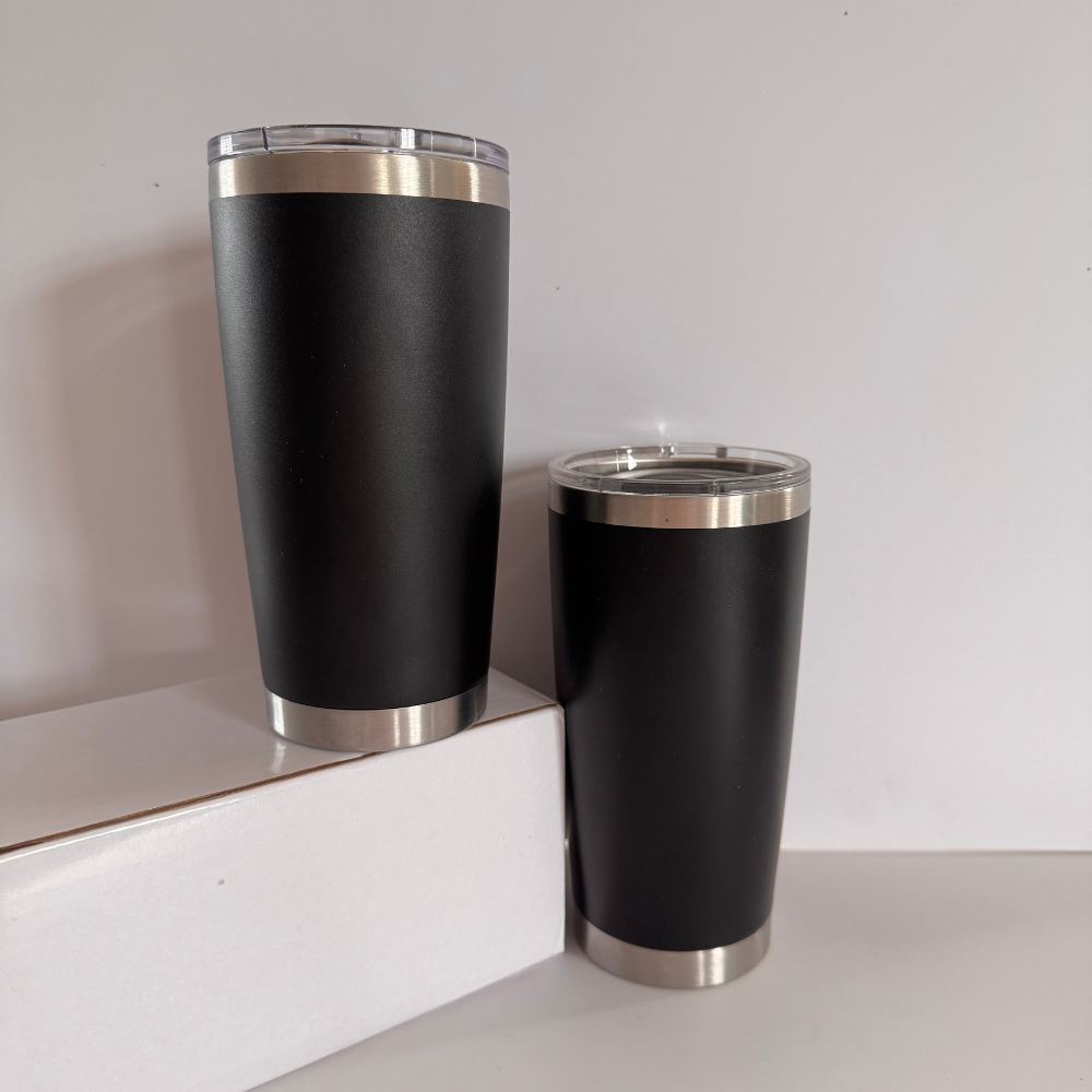 20oz powder coated coffee car tumblers with Magnetic lids laser engraving 25 Pack China Warehouse