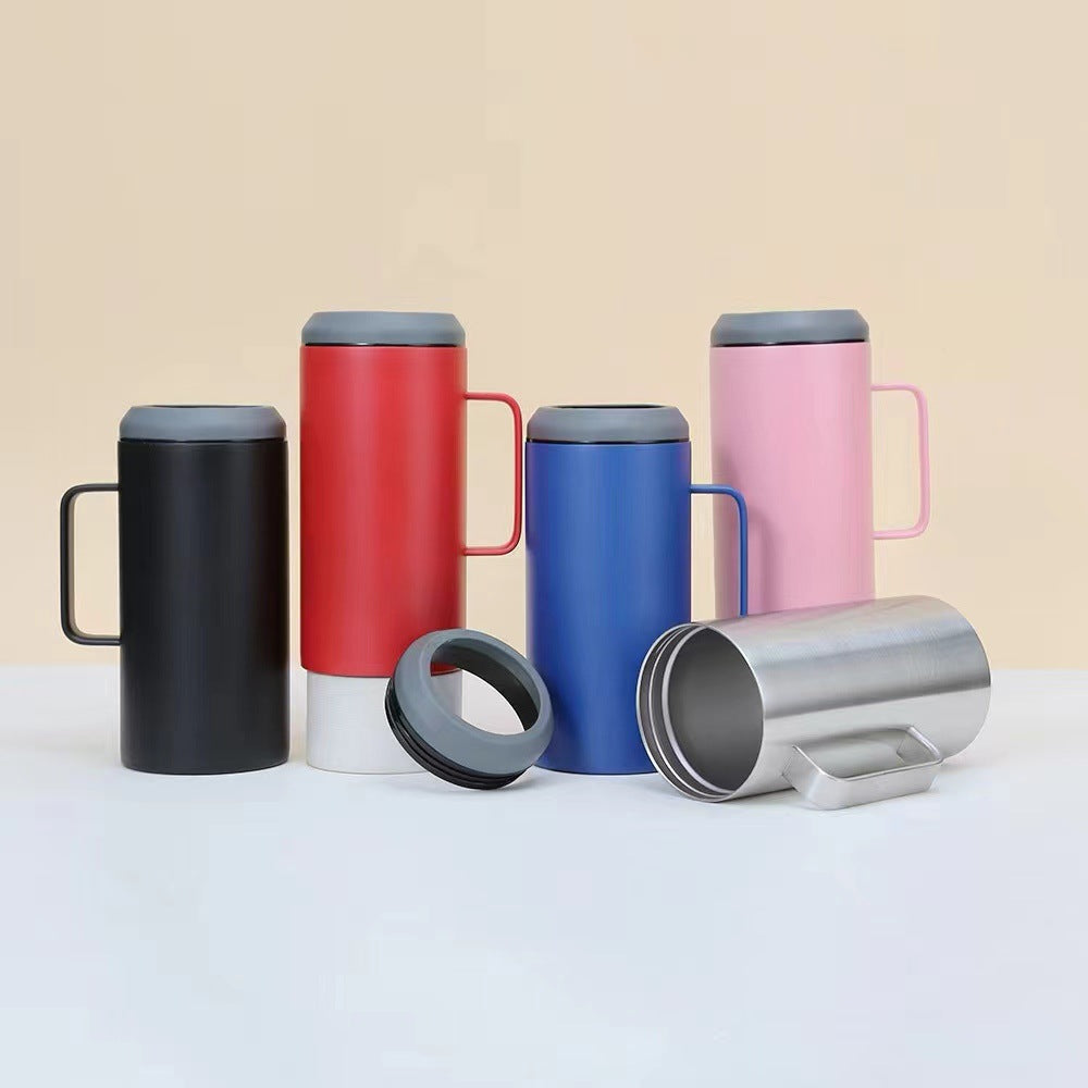 40oz Cooler Can Mugs with Handle and Two Lids for Laser Engraved 25 Pack China Warehouse