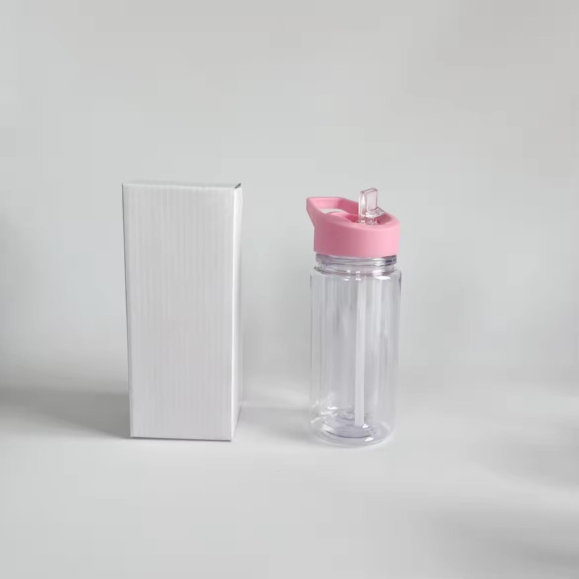 10oz Kids Double Wall Snow Globe Plastic Cups With Plug and Pre-drilled Hole 50Pack USA Warehouse