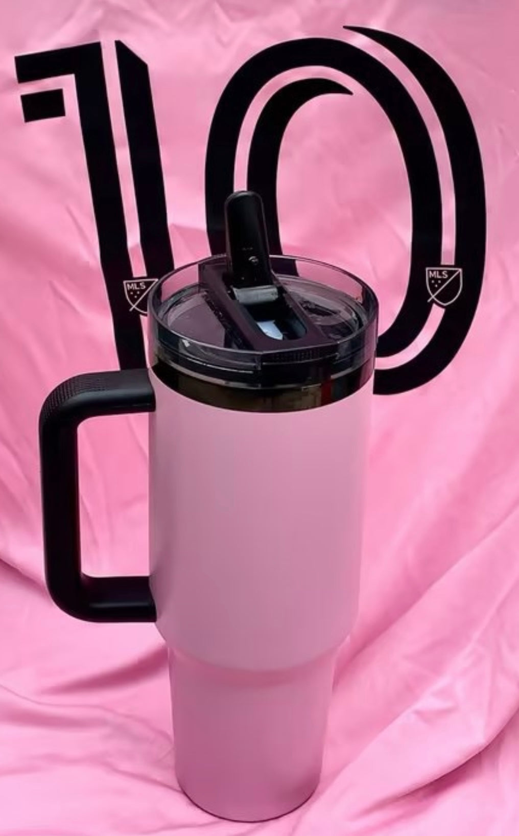 40oz Black Mirror Plated Pink Color Messi Goat X Similar Style Tumblers 20 Pack China Warehouse