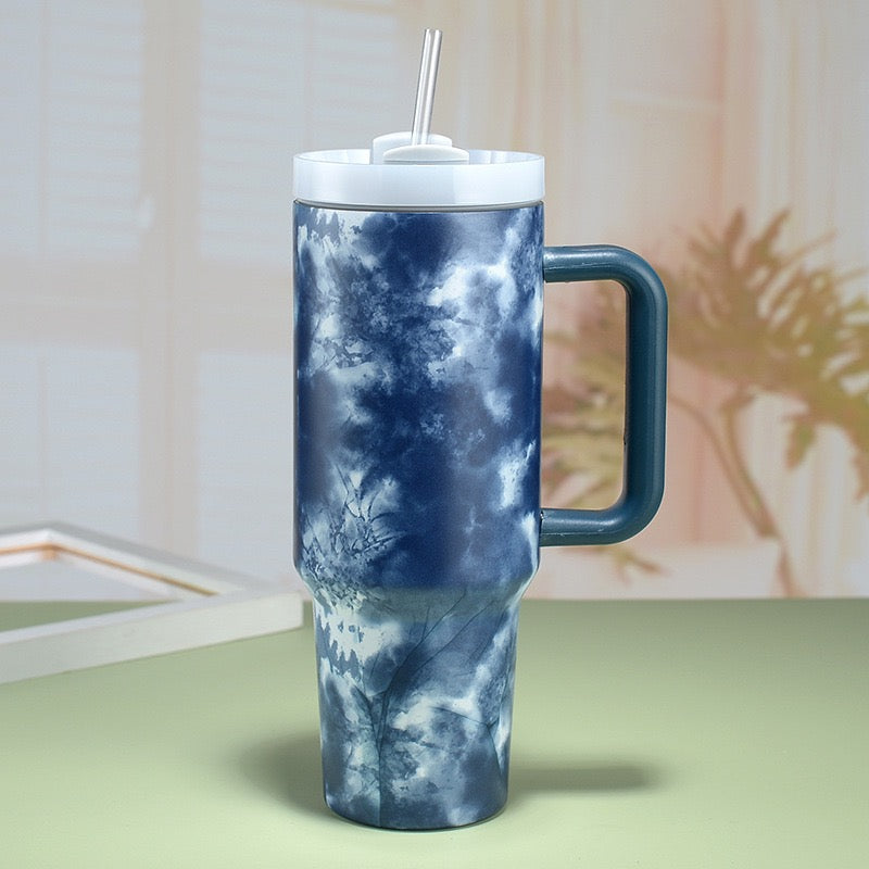 H2.0 40oz Tie Die Double Wall Stainelss Steel Quencher Seamless Tumblers 20Pack China Warehouse