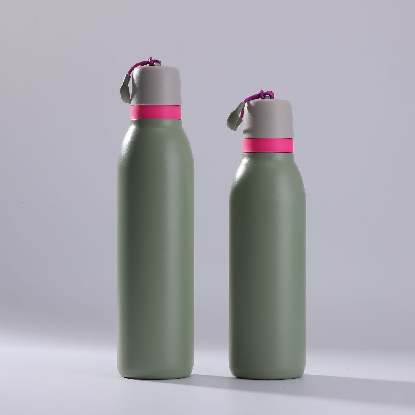 18oz 24oz Macaron Portable Sports Water Bottles Owala Style Stainless Steel Insulated Cups for Laser Engraved 25Pack China Warehouse