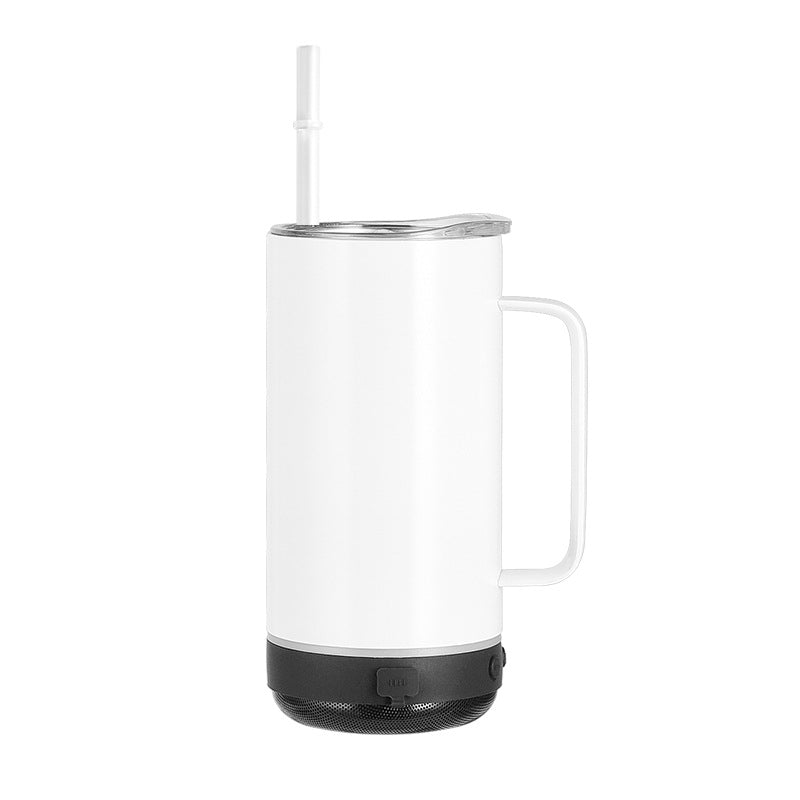 14oz White Sublimation Speaker Bluetooth Stainless Steel Mugs Five Colors Mix 25 Pack China Warehouse