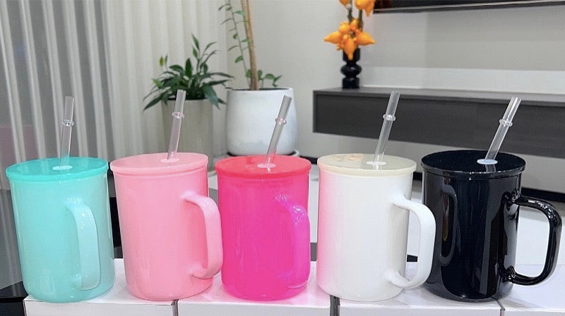 17oz Macaron Color Blank Sublimation Glass Mugs for Hot&Cold Water Coffee25pack China Warehouse