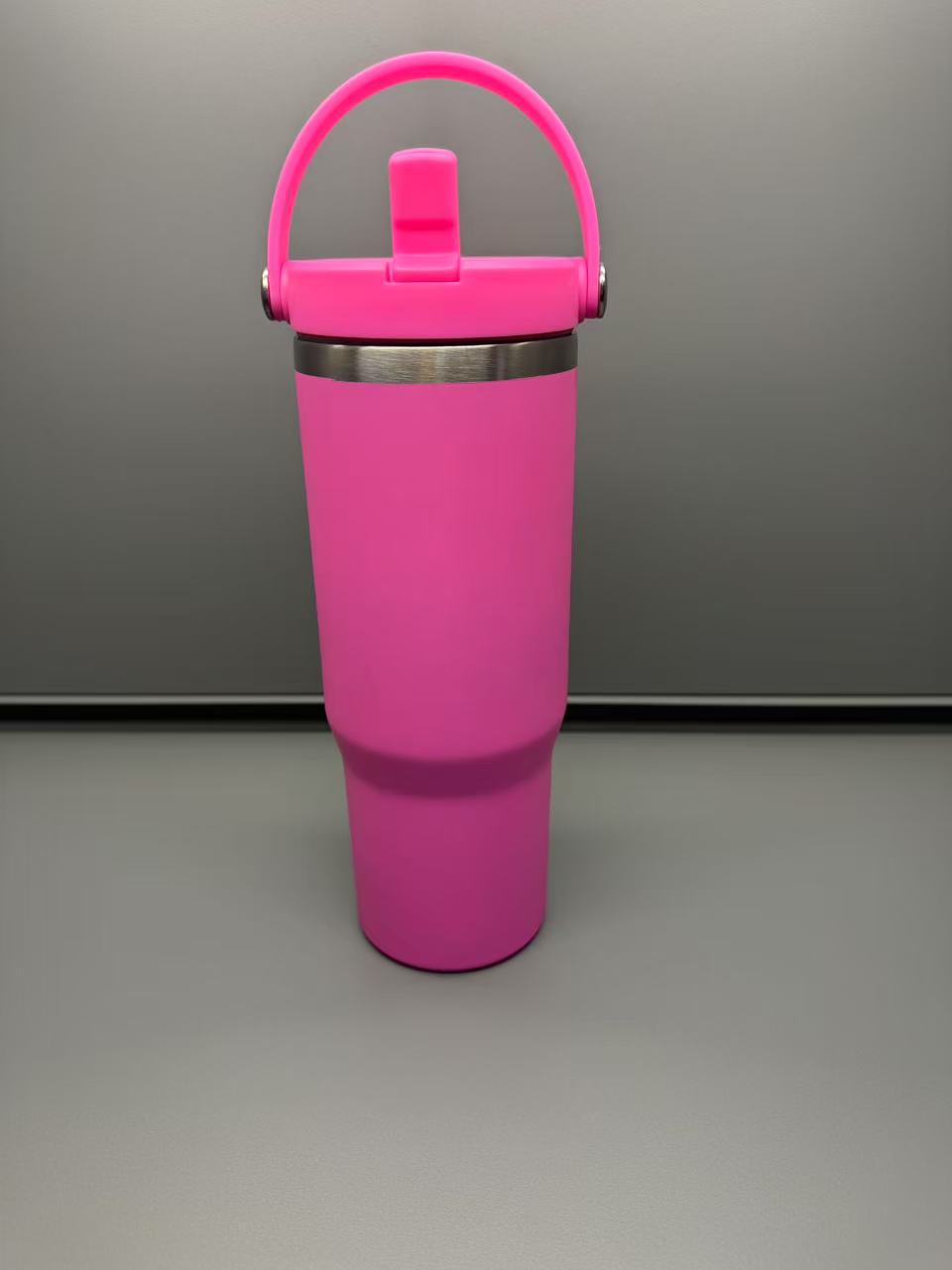 30oz Matt Macaron Color Blank Sublimation Flip Straw Water Bottles With New Lids 25 Pack China Warehouse