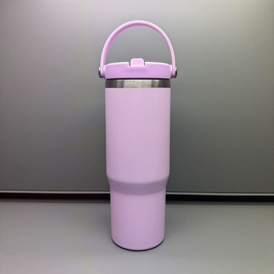 30oz Matt Macaron Color Blank Sublimation Flip Straw Water Bottles With New Lids 25 Pack China Warehouse
