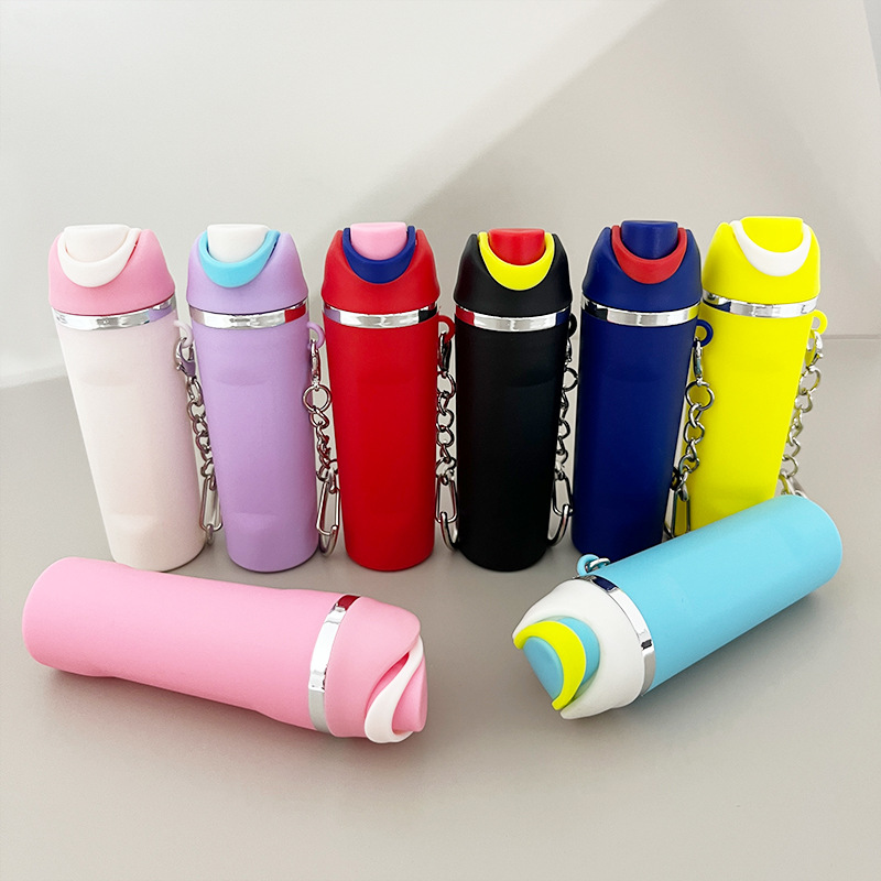 Mini Stanley Tumbler Cup Shape Keychain Lip Balm Handbag Charm Key Ring 100 Pack USA Warehouse