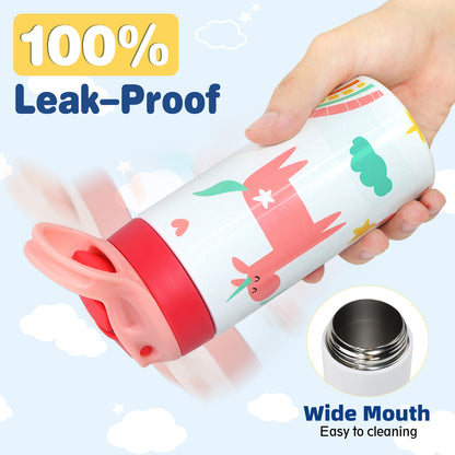Kids 12oz 20oz White Blank Sublimation Water Bootles with Bounce Lids 25pack USA Warehouse