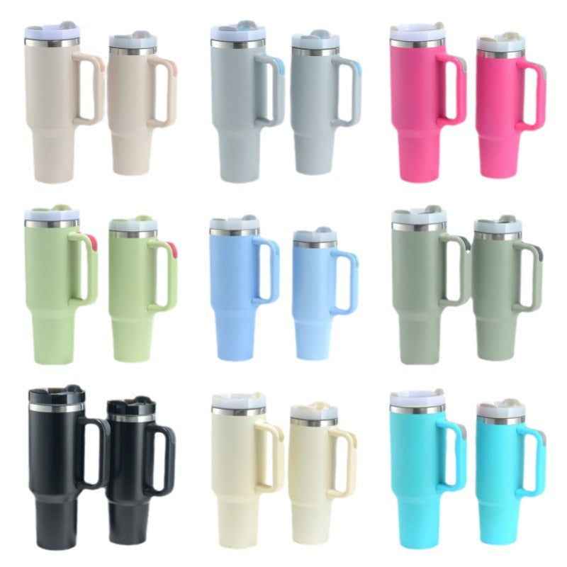 20 Pack China Warehouse H2.0 30oz powder coated stainless steel tumblers for laser engraving double wall insulated water bottles with handle