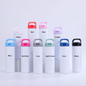 20oz Blank Sublimation Straight Tumblers with Flip Straw Lids 10 Colors Mix 25 Pack China Warehouse