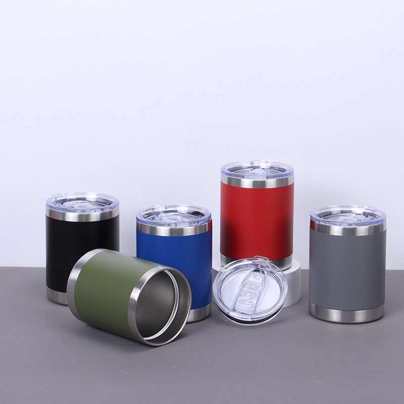 10oz Lowball Stianless Steel Powder Coated Tumblers for Laser Engraving 50 Pack China Warehouse
