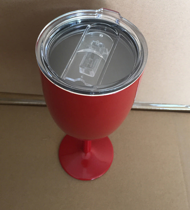 10oz Stainless Steel Wine Glasses for Laser Engraved 25 Pack China Warehouse