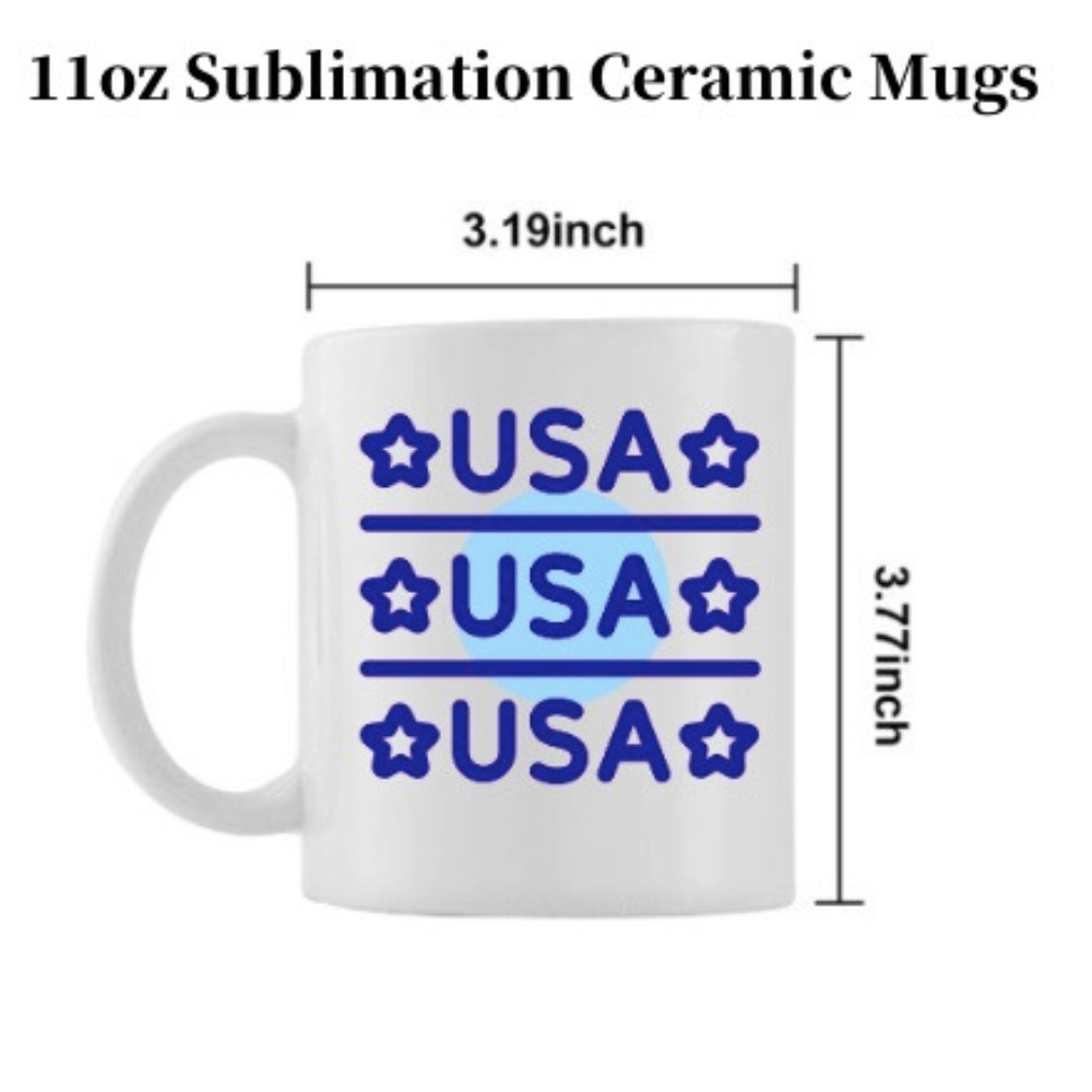 36Pack USA Warehouse 11oz Blank Sublimation White Color Ceramic Mugs with Handle