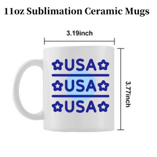 36Pack USA Warehouse 11oz Blank Sublimation White Color Ceramic Mugs with Handle