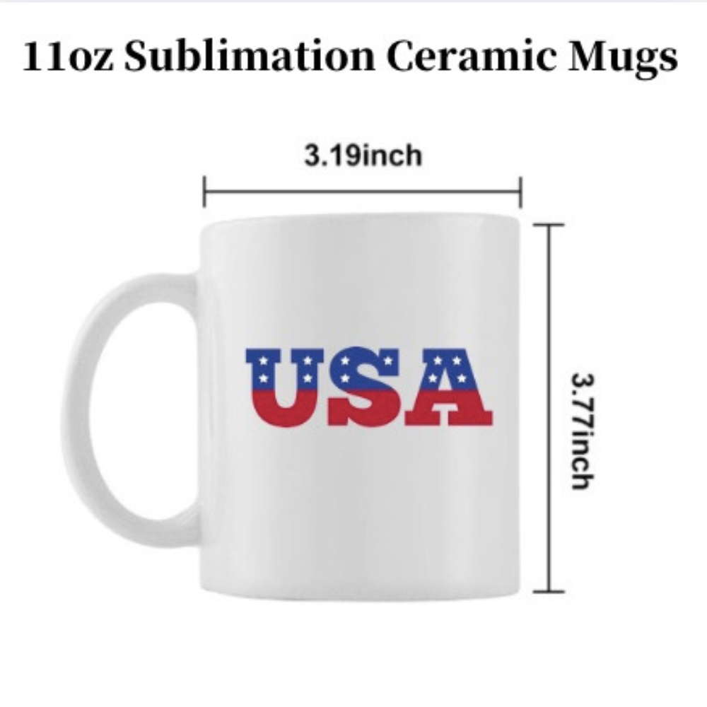 36Pack USA Warehouse 11oz Blank Sublimation White Color Ceramic Mugs with Handle