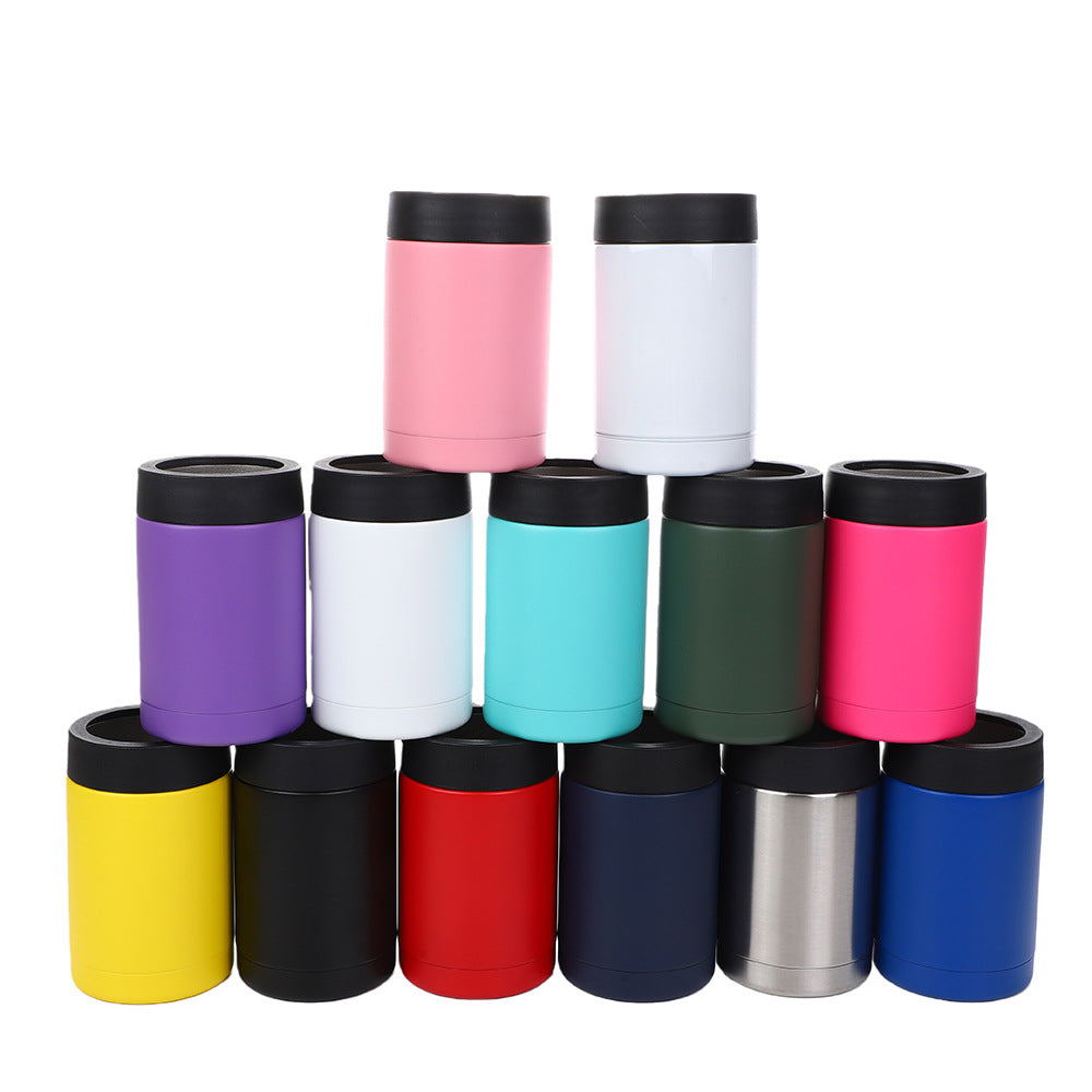12oz 16oz Laser Engraved 4-1 Can Coolers Double Wall Stainless Steel Skinny Tumblers 25Pack China Warehouse