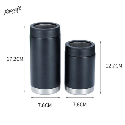 12oz 16oz Laser Engraved 4-1 Can Coolers Double Wall Stainless Steel Skinny Tumblers 25Pack China Warehouse