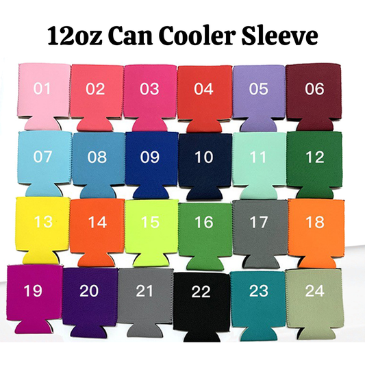 12oz Cooler Can Sleeve Suitable for Sublimation 500Pack China Warehouse (Can Custom Logo)