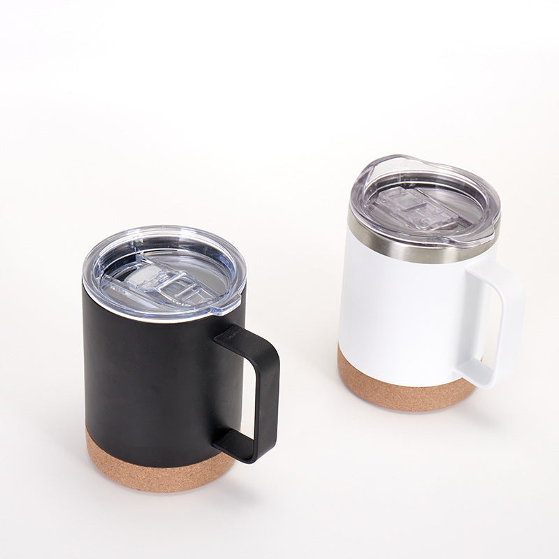 12oz Cork Base Insulated Travel Coffee Water Mugs for Laser Engraved 50 Pack China Warehouse