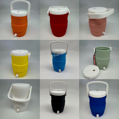 12oz Cooler Can Holder Retro Cooler Style Can Koozie Tumbler Parties Reusable Drink Holder with Straw Hole