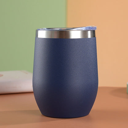 12oz Powder Coating Stainless Steel Wine Tumblers with Slide Lids for Laser Engraving 50 Pack China Warehouse