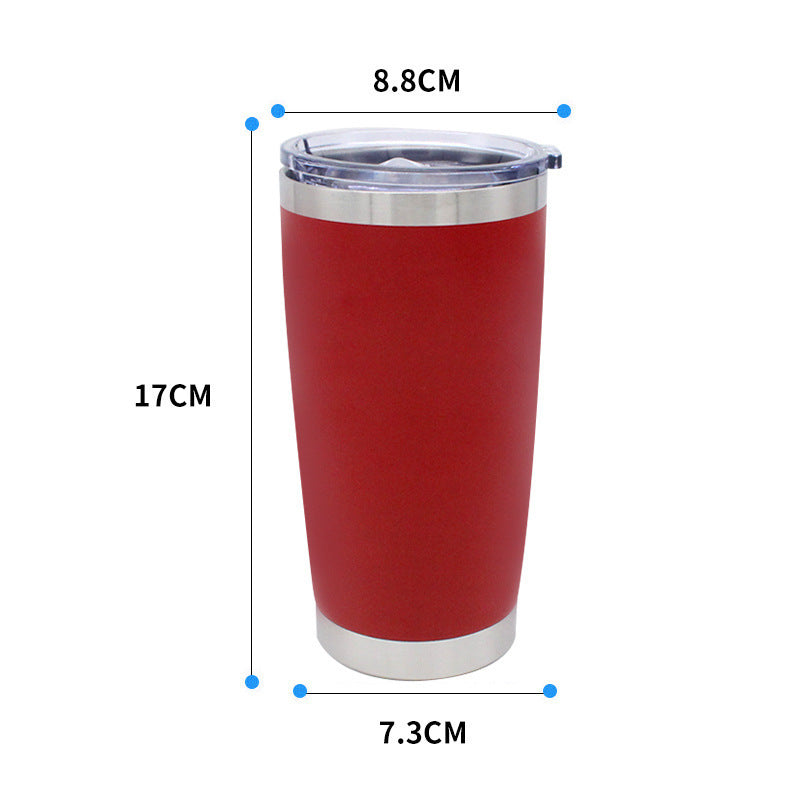 25Pack 50Pack 20oz Power Coated Car Tumblers for Laser Engraving Double Wall Stainless Steel Cups with Leak Proof Sliding Lids