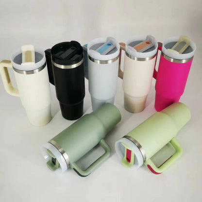 20 Pack China Warehouse H2.0 30oz powder coated stainless steel tumblers for laser engraving double wall insulated water bottles with handle